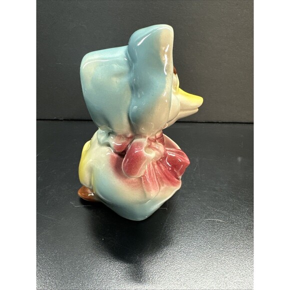 Vintage Duck Planter with Bonnet and Bow - Picture 5 of 6